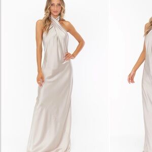 Show Me Your Mumu halter bridesmaid dress